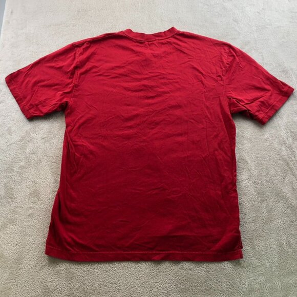 RedHead Mens Henley T-Shirt Large Short Sleeve Casual Pullover 100% Cotton Red - Picture 14 of 14